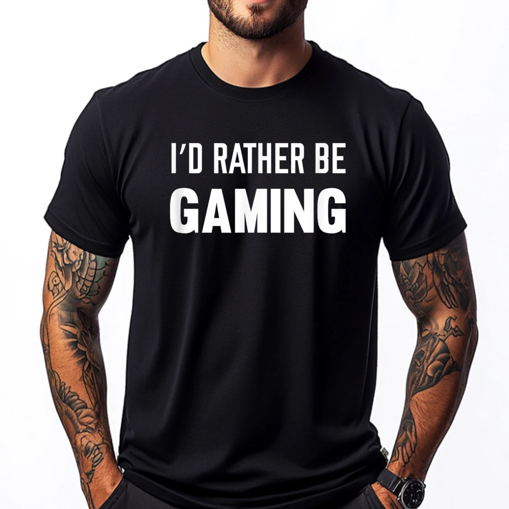 I D Rather Be Gaming Computer And Console Gamer Cotton Graphic Tees Men Clothing Free Shippping Clothes Original
I D Rather Be Gaming Computer And Console Gamer Cotton Graphic Tees Men Clothing Free Shippping Clothes Original