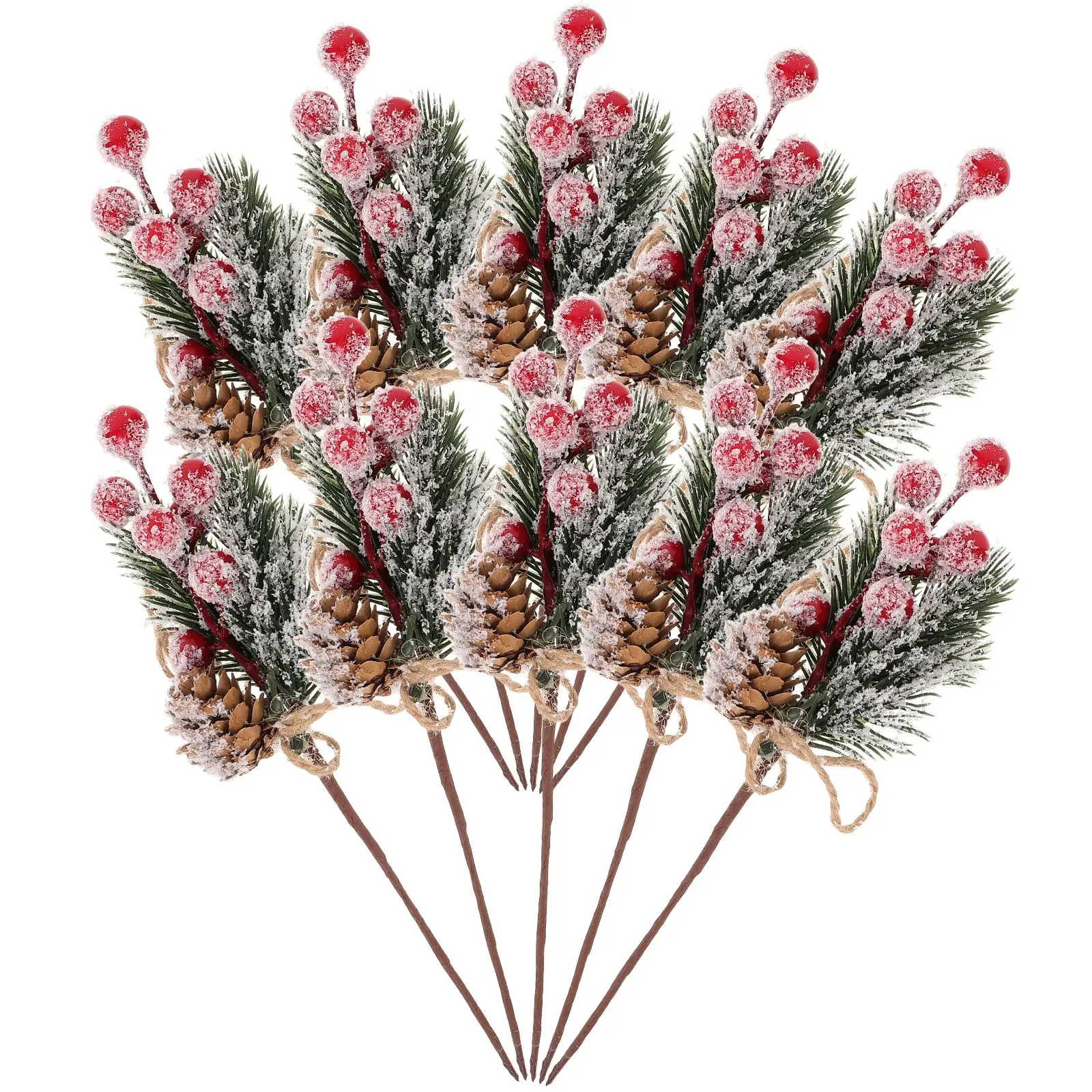 10pcs Small Artificial Pine Picks Stimulation Berry Pine Needles Red Berry Flower Ornaments for Christmas Wreaths Decorations
10pcs Small Artificial Pine Picks Stimulation Berry Pine Needles Red Berry Flower Ornaments for Christmas Wreaths Decorations