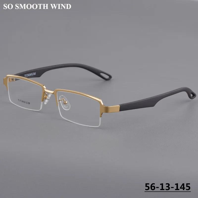150MM Big Face Eyeglasses Men Square Half Frame Glasses Titanium Ultralight Fashion Design Spectacles Business Oversize Eyewear
150MM Big Face Eyeglasses Men Square Half Frame Glasses Titanium Ultralight Fashion Design Spectacles Business Oversize Eyewear