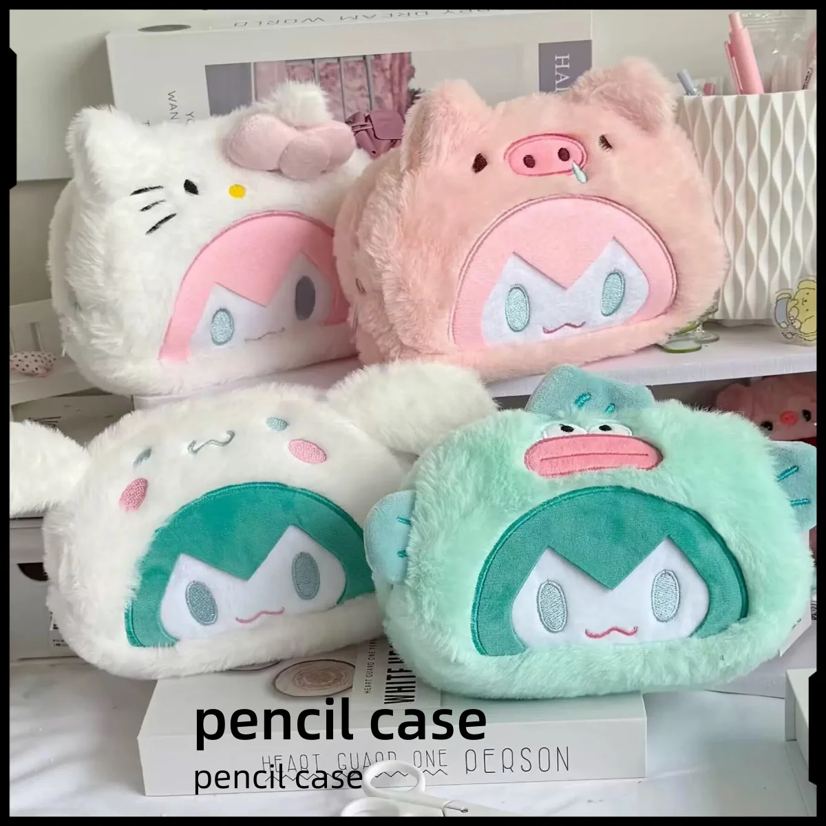 Hatsune Miku anime peripheral large-capacity pencil case cartoon stationery storagebag cute stationery box kawaii back to school
Hatsune Miku anime peripheral large-capacity pencil case cartoon stationery storagebag cute stationery box kawaii back to school