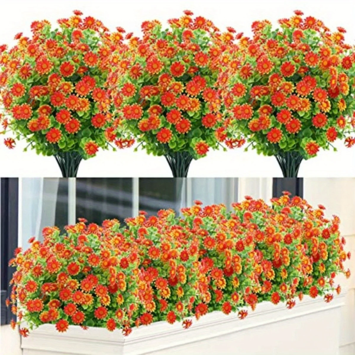 10 Bundles Artificial Daisy Flowers Outdoor Fake Flowers for Decoration No Fade Faux Plastic Flower Garden Porch Window
10 Bundles Artificial Daisy Flowers Outdoor Fake Flowers for Decoration No Fade Faux Plastic Flower Garden Porch Window