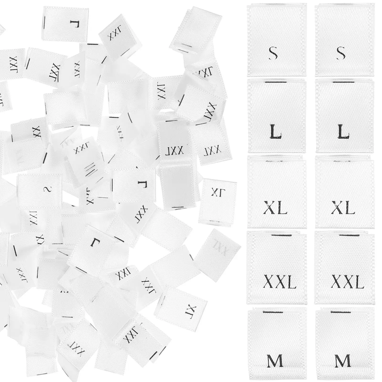 500pcs Size Folded Fabric Clear Printing S Clothes Size Labels M L XL XXL Soft Skin Friendly Clothing Tags Sewing Projects
500pcs Size Folded Fabric Clear Printing S Clothes Size Labels M L XL XXL Soft Skin Friendly Clothing Tags Sewing Projects