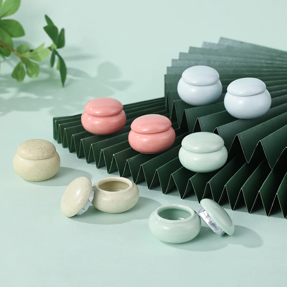 10pcs 5ml Storage Tank Ceramic Cosmetic Jar Facial Cream Boxes Tea Canisters with Lid Empty for DIY Cosmetics Jar Ceramics Blush
10pcs 5ml Storage Tank Ceramic Cosmetic Jar Facial Cream Boxes Tea Canisters with Lid Empty for DIY Cosmetics Jar Ceramics Blush
