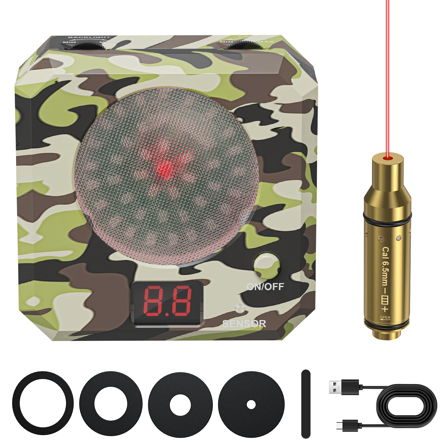 A set of 6.5mm laser trainers and laser electronic targets with sound effects, suitable for indoor training
A set of 6.5mm laser trainers and laser electronic targets with sound effects, suitable for indoor training