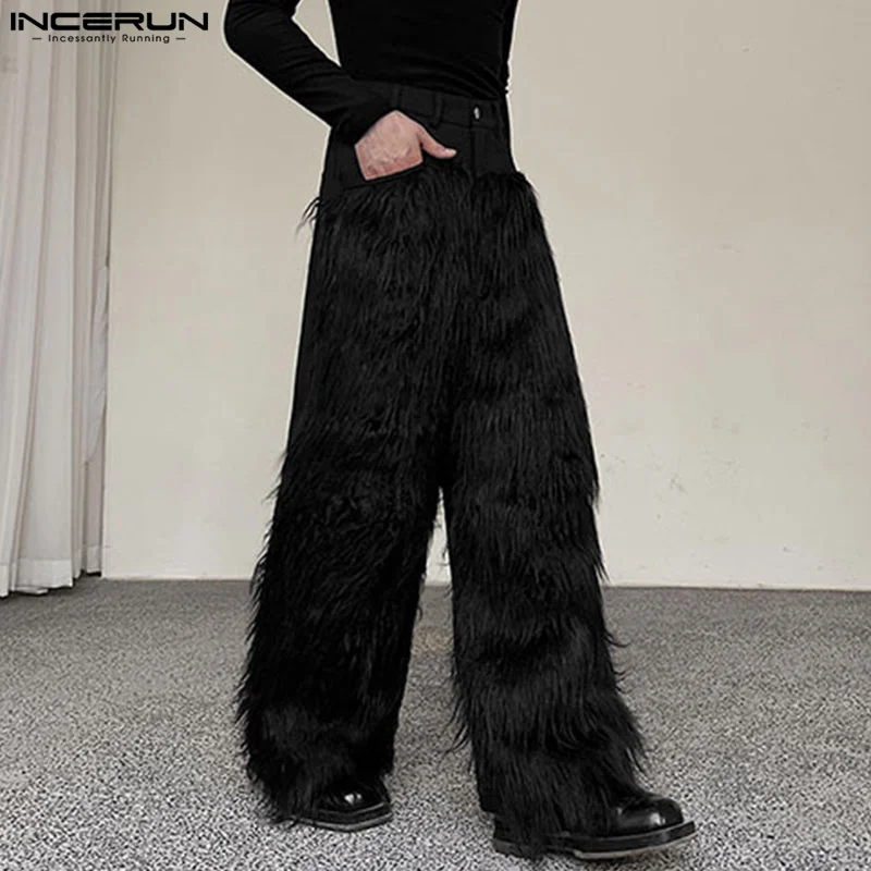 INCERUN Men's Pants Plush Patchwork Button Loose Joggers Personality Casual Trousers Men Streetwear 2024 Fashion Straight Pants
INCERUN Men's Pants Plush Patchwork Button Loose Joggers Personality Casual Trousers Men Streetwear 2024 Fashion Straight Pants