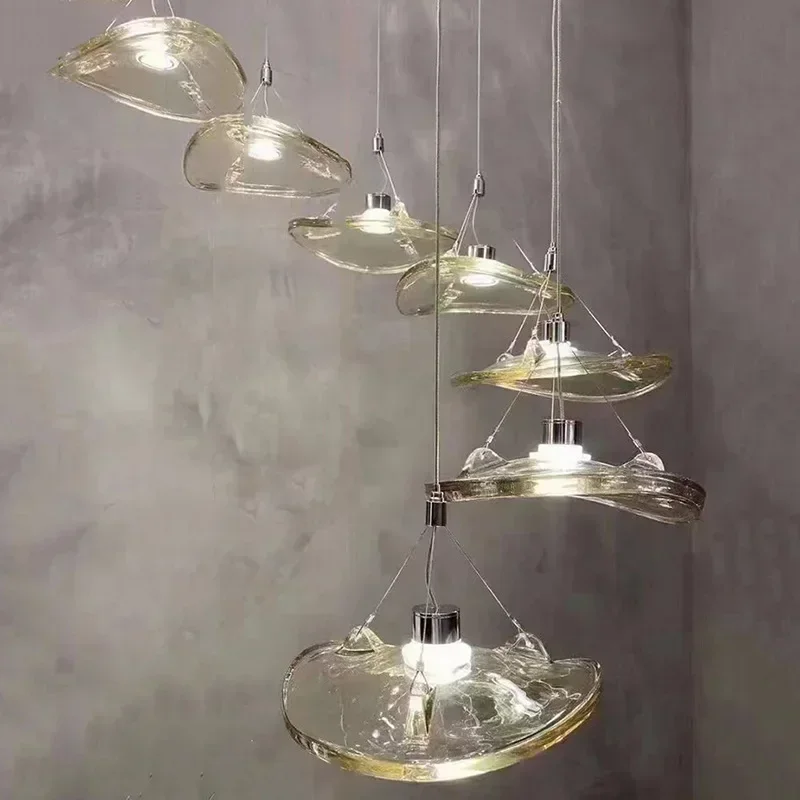 SANDYHA Modern Minimalist Glass LED Pendant Light Hanging Chandelier for Living Room Dining Table Bedroom Lighting Decoration
SANDYHA Modern Minimalist Glass LED Pendant Light Hanging Chandelier for Living Room Dining Table Bedroom Lighting Decoration