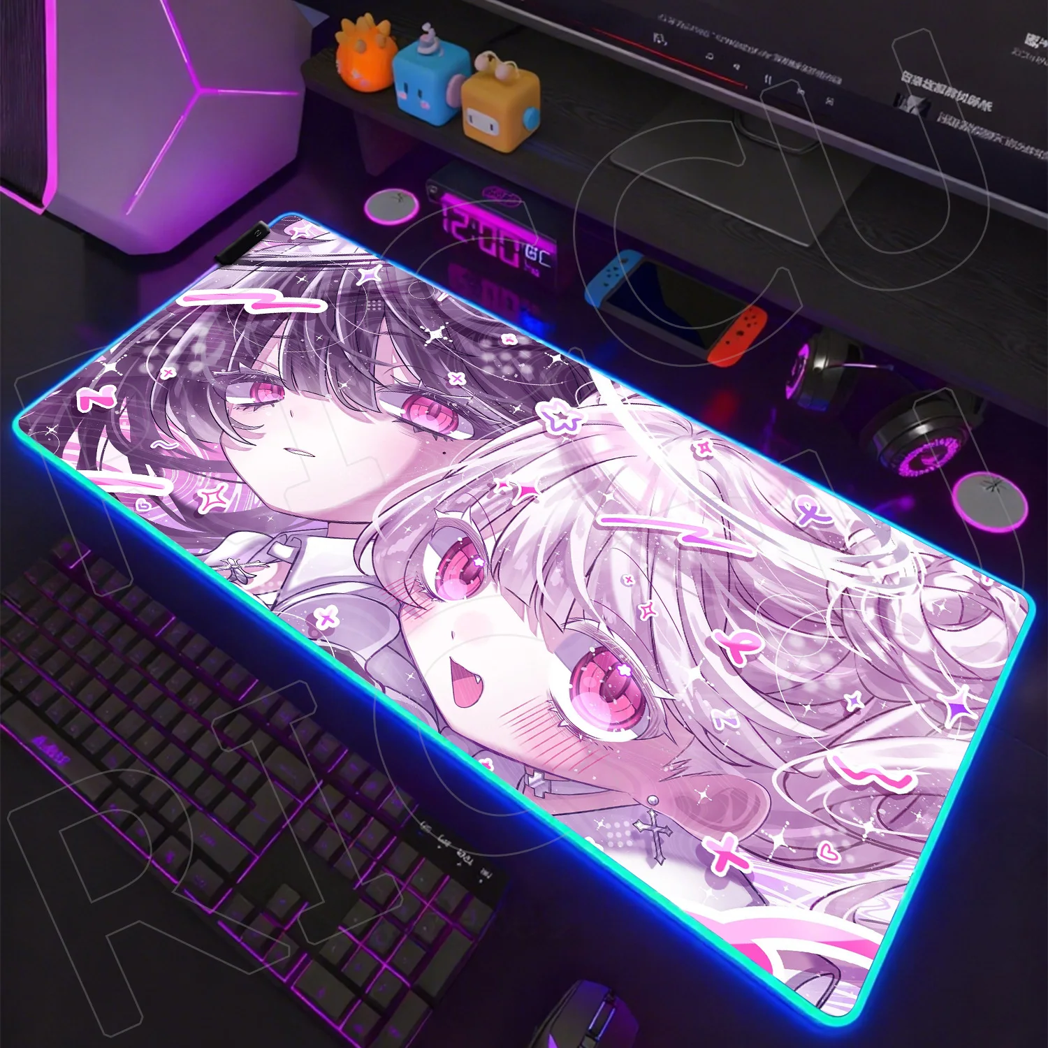 RGB XXL Kawaii Cute fan Anime Girl HD printing Mouse Pad Rug Gamer Gaming Mousepads Large Keyboard LED Desk Mat Computer Laptop
RGB XXL Kawaii Cute fan Anime Girl HD printing Mouse Pad Rug Gamer Gaming Mousepads Large Keyboard LED Desk Mat Computer Laptop