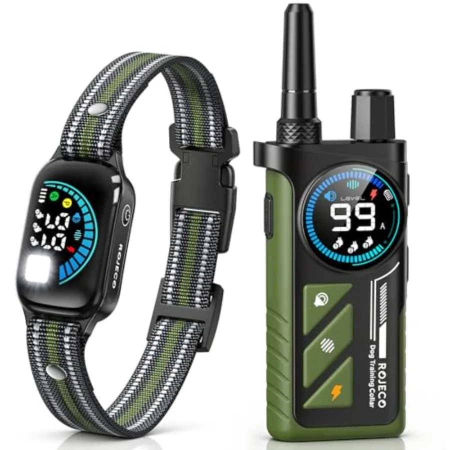 2-in-1 Dog Shock Bark Collar for Training, Waterproof IPX7 ABS Plastic, Black, 3300FT Remote Range with Beep/Vibration/Shock Mo
2-in-1 Dog Shock Bark Collar for Training, Waterproof IPX7 ABS Plastic, Black, 3300FT Remote Range with Beep/Vibration/Shock Mo