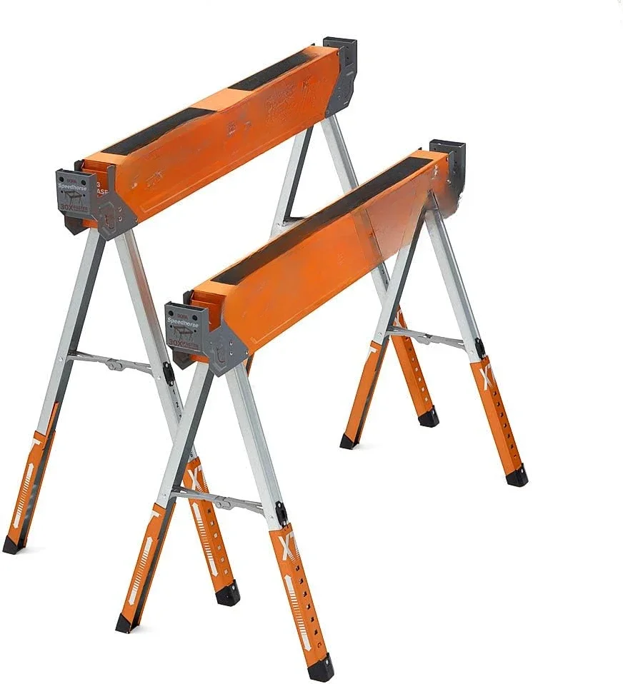 Great deal.Portamate Speedhorse XT Sawhorse Pair- Two pack, 30-36 inch height adjustable Legs, Metal Top
Great deal.Portamate Speedhorse XT Sawhorse Pair- Two pack, 30-36 inch height adjustable Legs, Metal Top