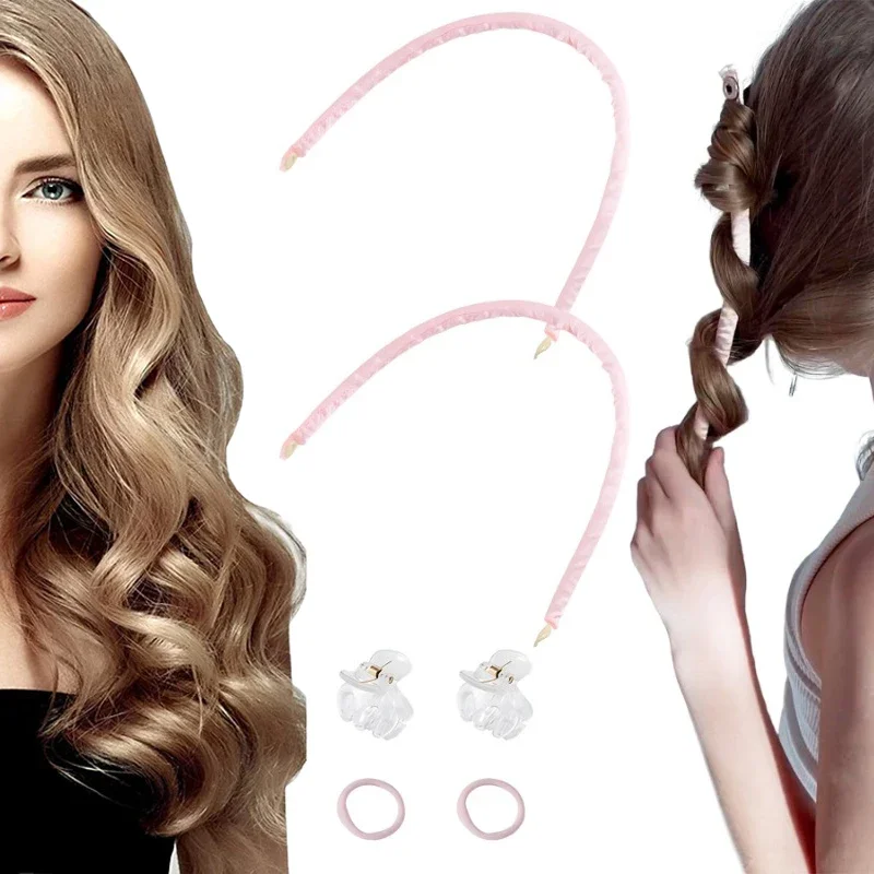 Heatless Hair Curlers Set with Hair Clip Band No Heat Hair Rollers Curling Rod Headband Soft Curlers Hairdressing Accessories
Heatless Hair Curlers Set with Hair Clip Band No Heat Hair Rollers Curling Rod Headband Soft Curlers Hairdressing Accessories