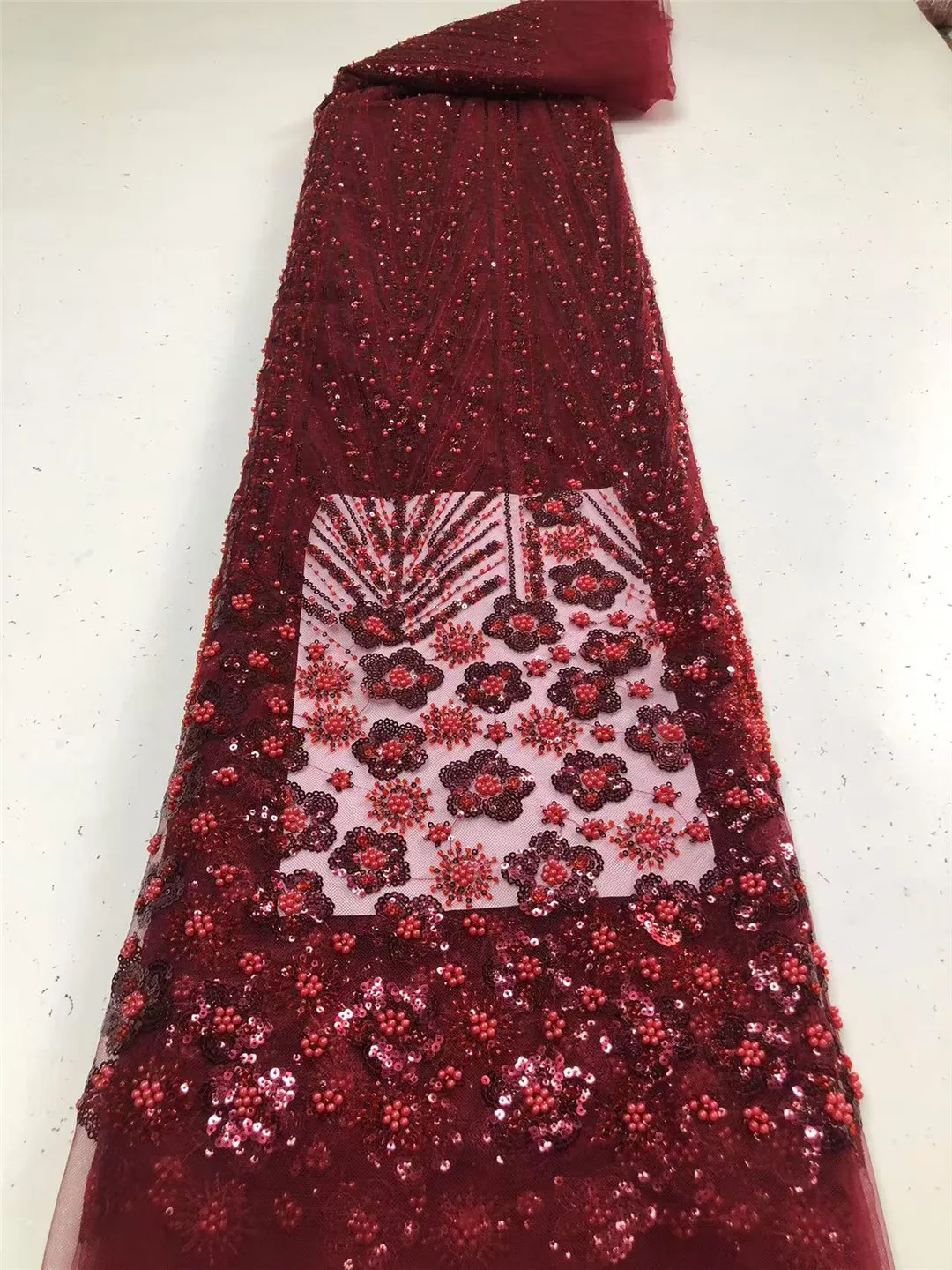 Latest African Laces with Pearls 3D Embroidery Beaded Tulle for Sewing Party Gown Elegant Evening Dresses Lace Fabrics 5 Yards
Latest African Laces with Pearls 3D Embroidery Beaded Tulle for Sewing Party Gown Elegant Evening Dresses Lace Fabrics 5 Yards