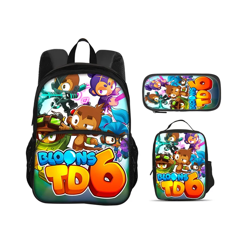 Bloons TD 6 round front pocket backpack pencil case ice pack 3Pcs Set game printing kindergarten primary school boys and girls
Bloons TD 6 round front pocket backpack pencil case ice pack 3Pcs Set game printing kindergarten primary school boys and girls