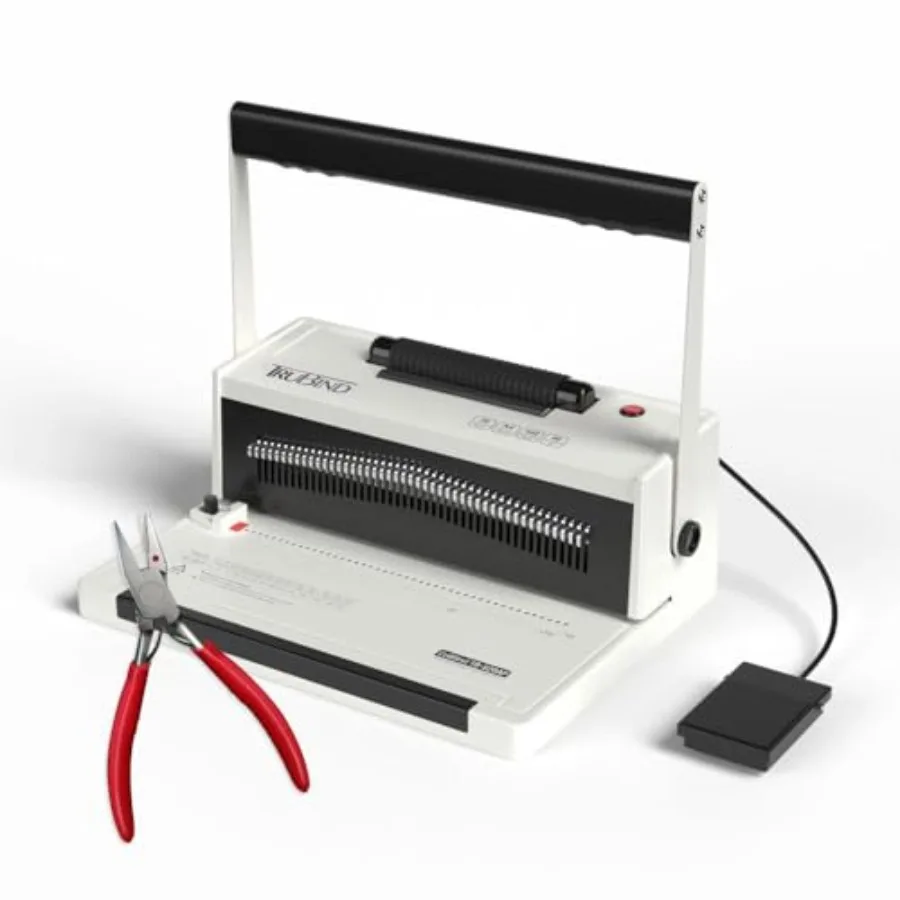 Coil Binding Machine with Electric Coil Inserter and Foot Pedal 20 Sheet Punch Ccity Bind up to 440 Sheets 46 Fully Disengageab
Coil Binding Machine with Electric Coil Inserter and Foot Pedal 20 Sheet Punch Ccity Bind up to 440 Sheets 46 Fully Disengageab