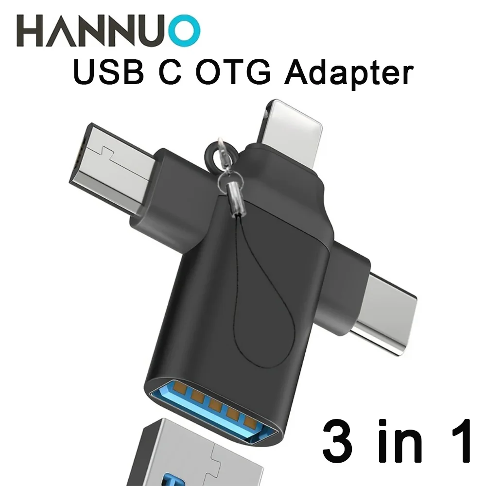 HANNUO 3 in 1 OTG Adapter USB3.0 to Micro USB/Type C Converter For iphone Xiaomi Samsung Mouse Keyboard USB Flash drive OTG USB
HANNUO 3 in 1 OTG Adapter USB3.0 to Micro USB/Type C Converter For iphone Xiaomi Samsung Mouse Keyboard USB Flash drive OTG USB