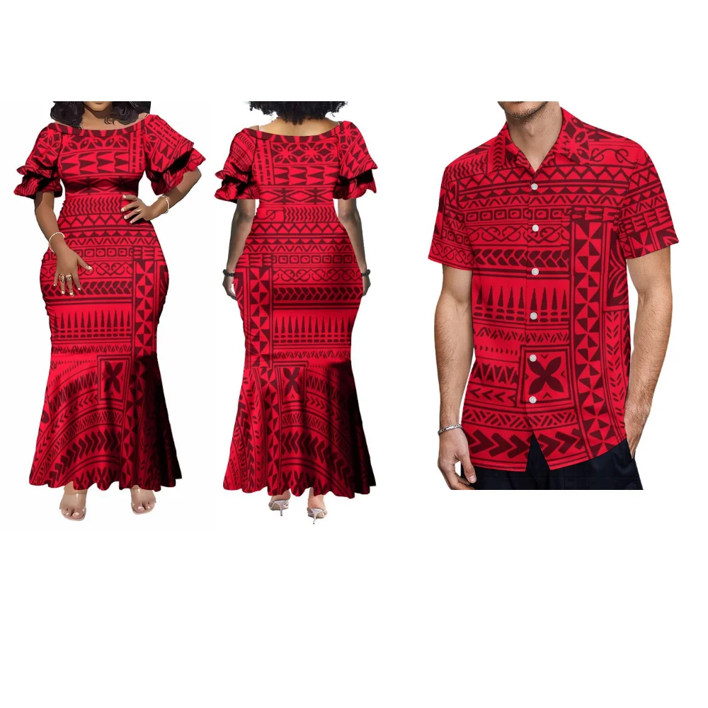 Vintage Party Style Dress Mermaid Skirt Polynesian Custom Pattern Print Tribal Ethnic Style Design New Couple Suit
Vintage Party Style Dress Mermaid Skirt Polynesian Custom Pattern Print Tribal Ethnic Style Design New Couple Suit