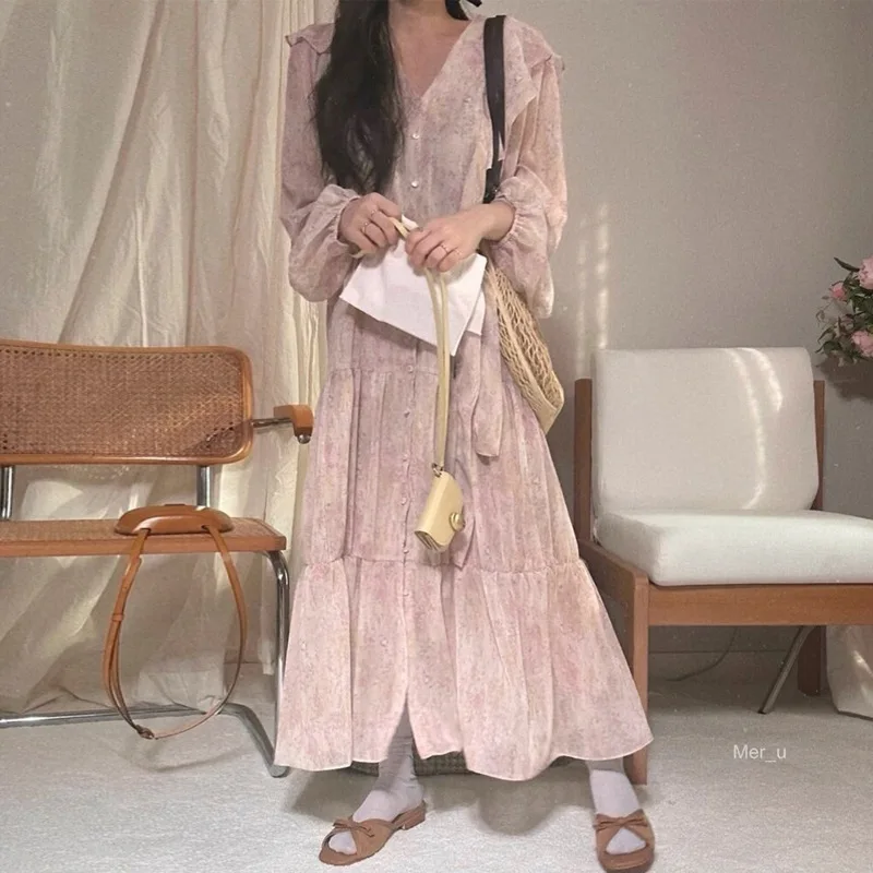 Womens Dress 2026 Spring Summer New Style French Floral Temperament Ruffled Waist Dress Daily Stylish Casual Versatile
Womens Dress 2026 Spring Summer New Style French Floral Temperament Ruffled Waist Dress Daily Stylish Casual Versatile