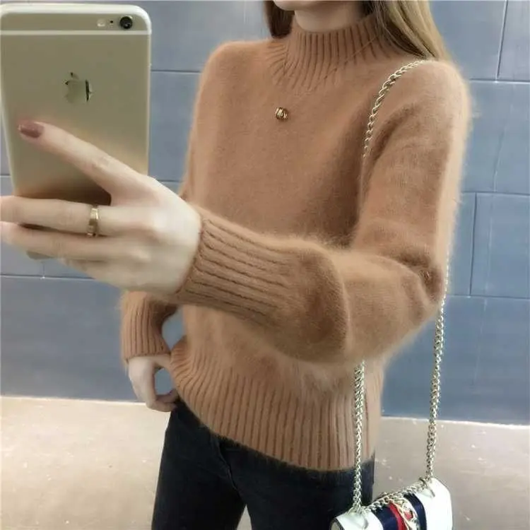 2025 New Autumn Sweater with fleece and Thickened Imitation Mink Fur Women's Loose and Lazy Style Knitted Base Sweater
2025 New Autumn Sweater with fleece and Thickened Imitation Mink Fur Women's Loose and Lazy Style Knitted Base Sweater