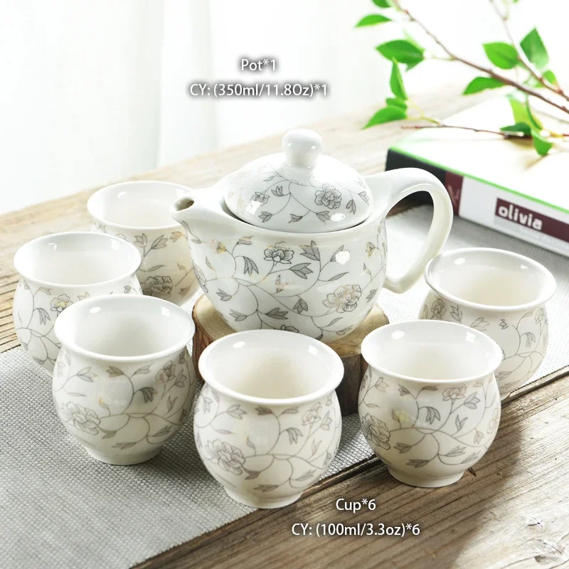 Chinese Ceramic Tea Set, Kung Fu Porcelain Tea Cup, Dragon Teapot, Kungfu Teaset
Chinese Ceramic Tea Set, Kung Fu Porcelain Tea Cup, Dragon Teapot, Kungfu Teaset