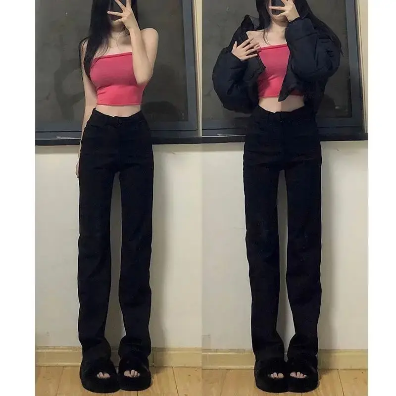 Women Straight Leg Elastic Jeans Pants Lady Comfortable High Waisted Denim Pants Girls Classic Designer Jeans Trousers
Women Straight Leg Elastic Jeans Pants Lady Comfortable High Waisted Denim Pants Girls Classic Designer Jeans Trousers