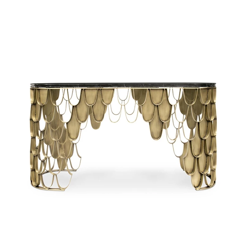 Italian light luxury marble entrance table Entry end view table Modern entrance table
Italian light luxury marble entrance table Entry end view table Modern entrance table