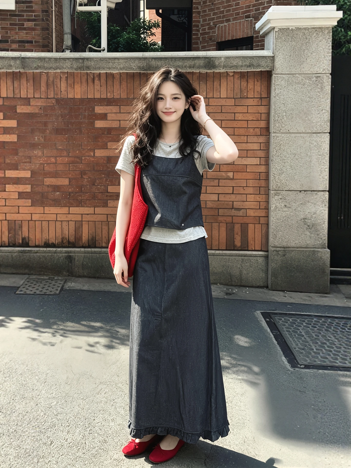 Summer Fashion plus Size Women's Three-Piece Set Short Sleeve T-Shirt Overlap Tank Top High Waist Skirt Korean Style Ensemble
Summer Fashion plus Size Women's Three-Piece Set Short Sleeve T-Shirt Overlap Tank Top High Waist Skirt Korean Style Ensemble