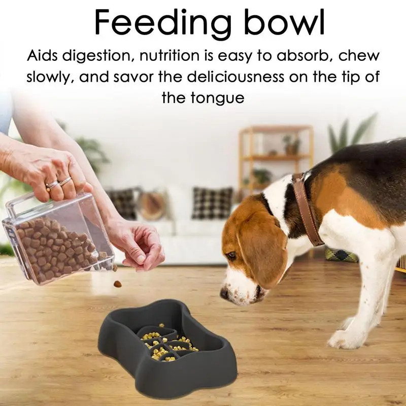 Dog Food Dish Slow Feeder Anti-Choking Silicone Pet Bowl For Slow Eating Dog Bowls Pet Maze Dish Anti-Slip Base Cat Puzzle
Dog Food Dish Slow Feeder Anti-Choking Silicone Pet Bowl For Slow Eating Dog Bowls Pet Maze Dish Anti-Slip Base Cat Puzzle