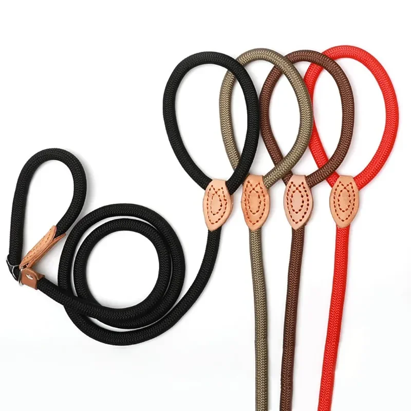 Dog Leash Slip Rope Lead Leash Heavy Duty Braided Rope Adjustable Loop Collar Training Leashes for Medium Large Dogs
Dog Leash Slip Rope Lead Leash Heavy Duty Braided Rope Adjustable Loop Collar Training Leashes for Medium Large Dogs