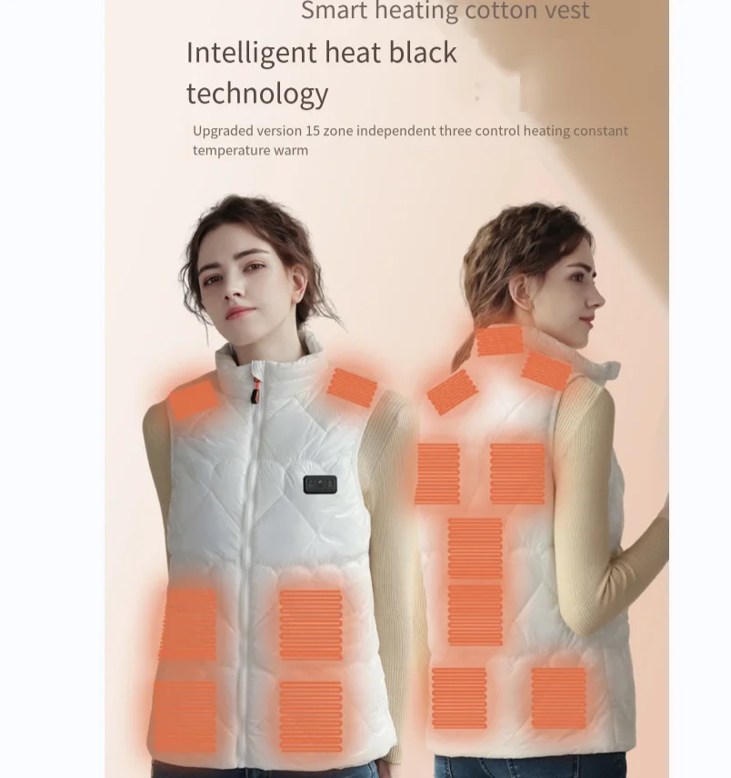 2023 New Smart Heating Vest Women's Warm Heating Vest Winter Electric Heating Factory Direct Sales
2023 New Smart Heating Vest Women's Warm Heating Vest Winter Electric Heating Factory Direct Sales