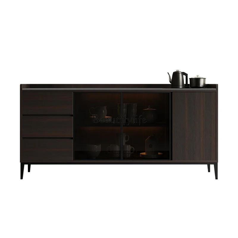 Italian solid wood rock slab dining side cabinet tea bar machine integrated against the wall household intelligent kettle
Italian solid wood rock slab dining side cabinet tea bar machine integrated against the wall household intelligent kettle
