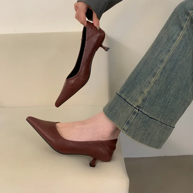 Red Pointed Toe Heels Brown Office Shoes Spring Low Heels Leopard Pumps Women Shoes Black Schuhe Damen 2025 Tendencia
Red Pointed Toe Heels Brown Office Shoes Spring Low Heels Leopard Pumps Women Shoes Black Schuhe Damen 2025 Tendencia