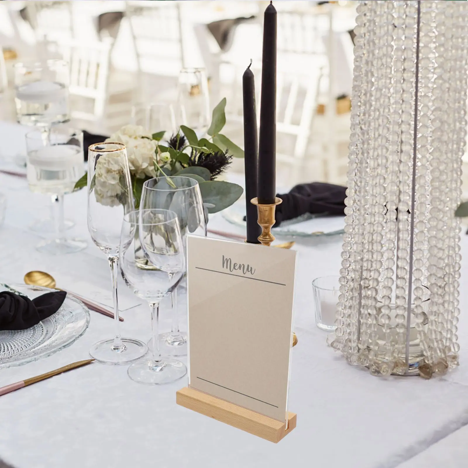 T-shaped Sign Display Stand A5 Transparent Acrylic Poster Holder T-type Wood Base Lightweight Menu Rack Table Top Retail Store
T-shaped Sign Display Stand A5 Transparent Acrylic Poster Holder T-type Wood Base Lightweight Menu Rack Table Top Retail Store