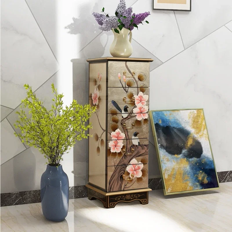 Bedroom Drawer-Style White New Chinese Style Storage Living Room Home Painted American Style Chest of Drawers Storage Cabinet
Bedroom Drawer-Style White New Chinese Style Storage Living Room Home Painted American Style Chest of Drawers Storage Cabinet