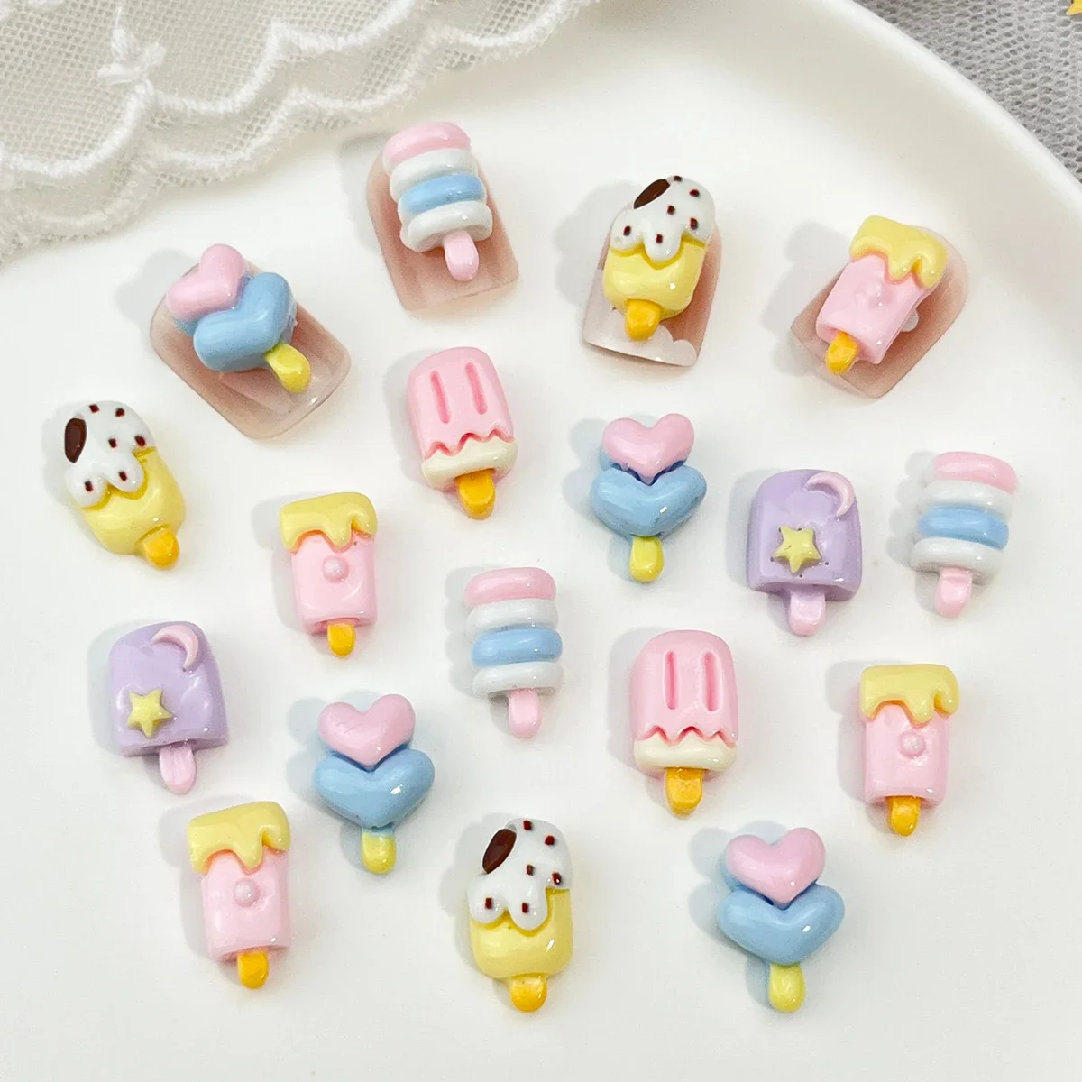20Pcs Ice Cream Food Play Nail Accessories Colorful Simulation Ice Cream Hairpins Cream Glue DIY Accessories
20Pcs Ice Cream Food Play Nail Accessories Colorful Simulation Ice Cream Hairpins Cream Glue DIY Accessories