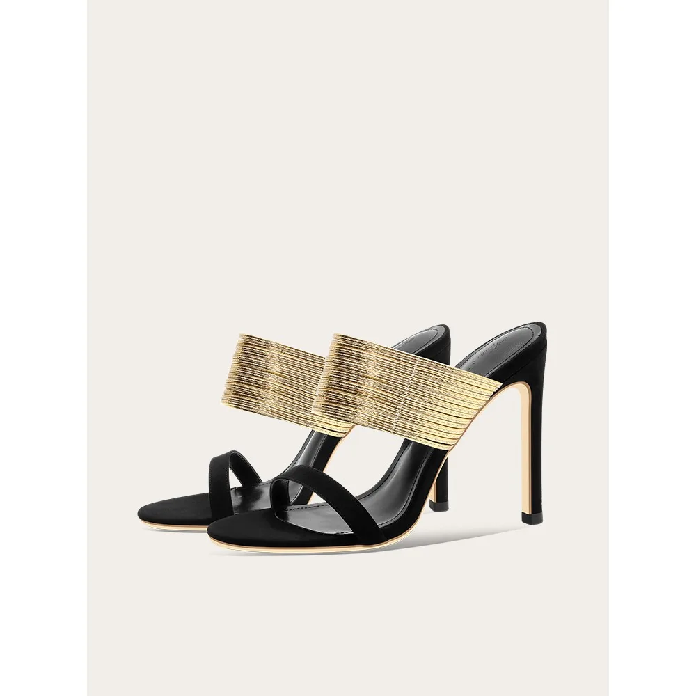 Women Roman Style High Heel Sandals Open Toe Round Head Mule Slides Fashion Summer Shoes
Women Roman Style High Heel Sandals Open Toe Round Head Mule Slides Fashion Summer Shoes