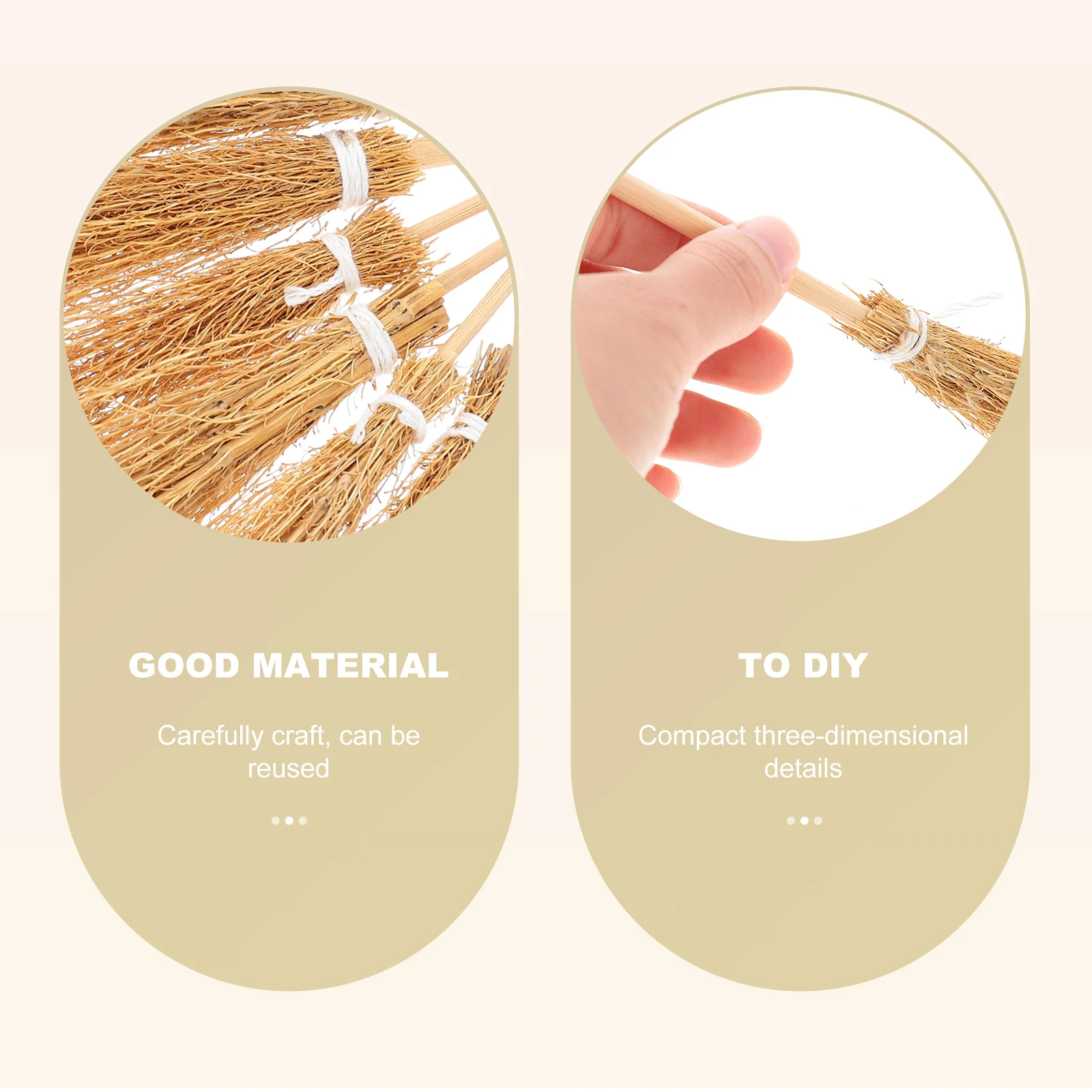 10Pcs Mini Broom Decor Simulated Small Brooms Durable Miniature Scene Decoration Craft Accessories for Playhouse Desktop 
10Pcs Mini Broom Decor Simulated Small Brooms Durable Miniature Scene Decoration Craft Accessories for Playhouse Desktop