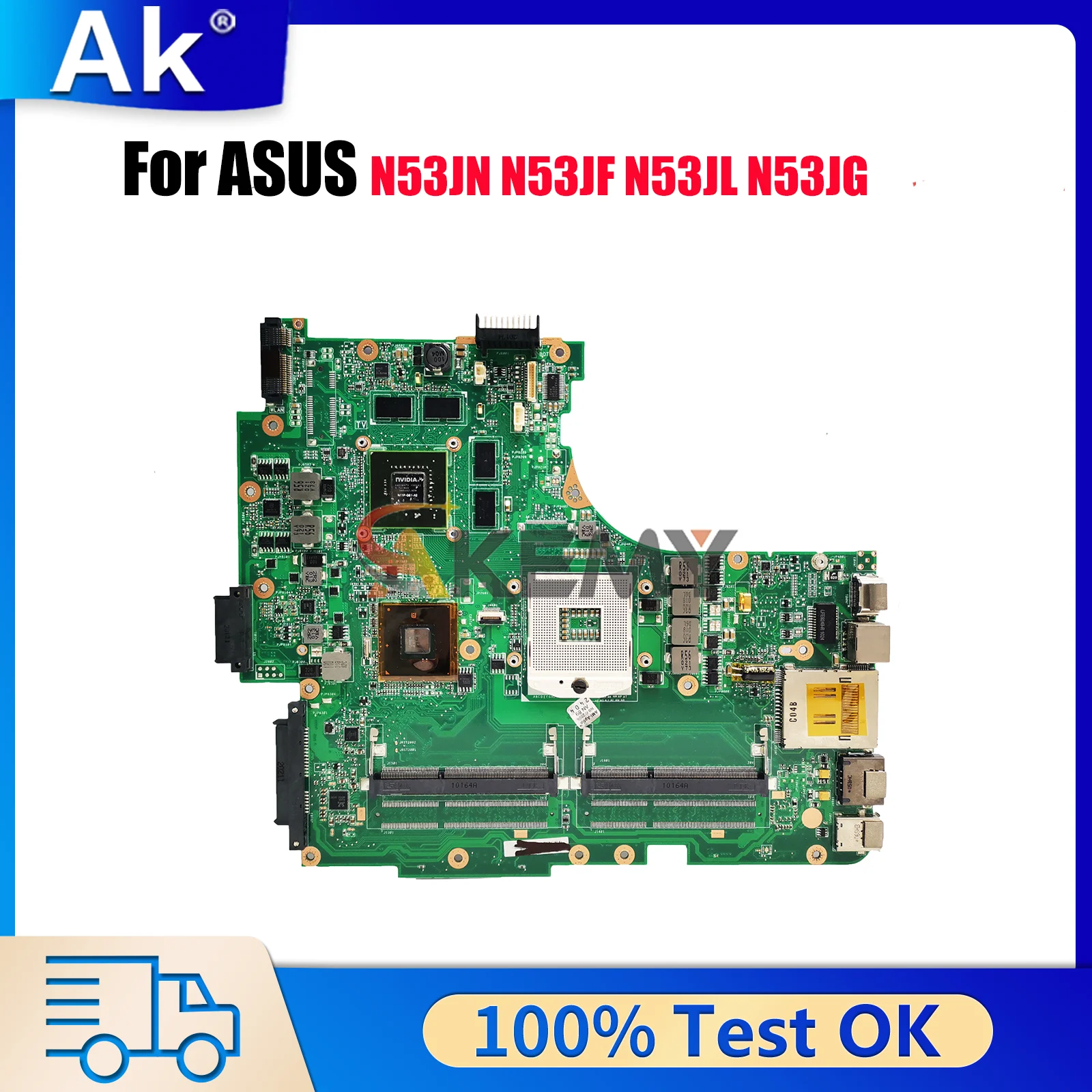 N53JN Laptop Motherboard For ASUS N53JL N53JN N53J N53JG N53JF Notebook Mainboard in stock 100% tests OK fast shipping stk
N53JN Laptop Motherboard For ASUS N53JL N53JN N53J N53JG N53JF Notebook Mainboard in stock 100% tests OK fast shipping stk