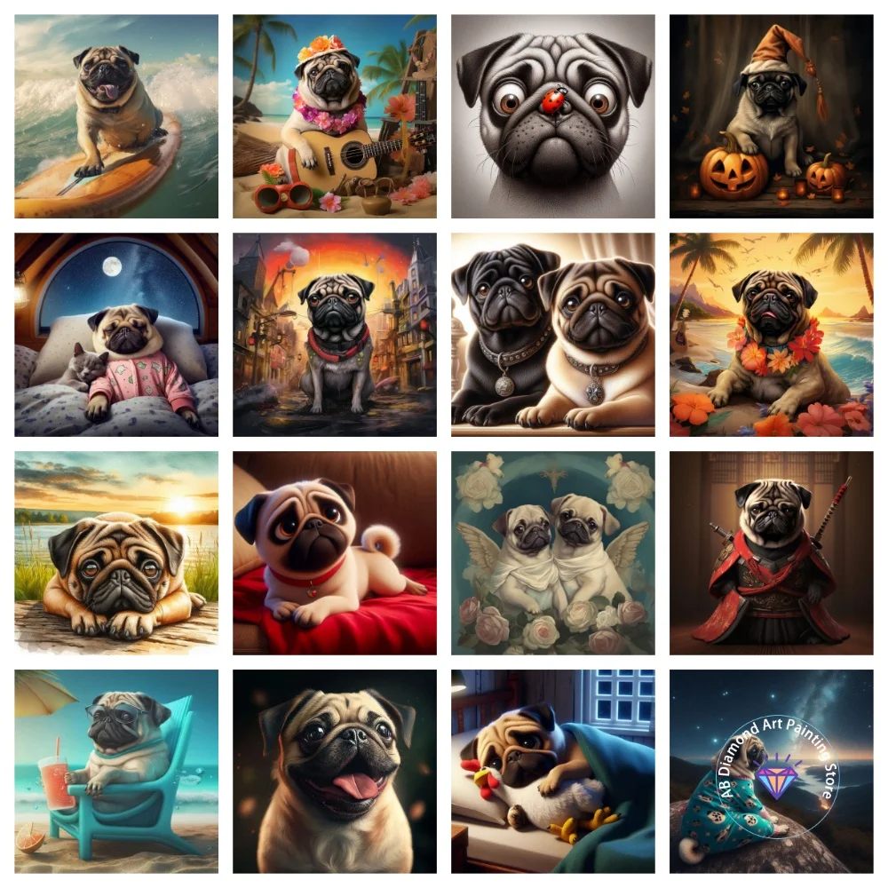 Dutch Pug AB Diamond Painting Kit Square Round Diamond 5D DIY Cute Puppy Cross Embroidery Handmade Art Exquisite Gift Home Decor
Dutch Pug AB Diamond Painting Kit Square Round Diamond 5D DIY Cute Puppy Cross Embroidery Handmade Art Exquisite Gift Home Decor