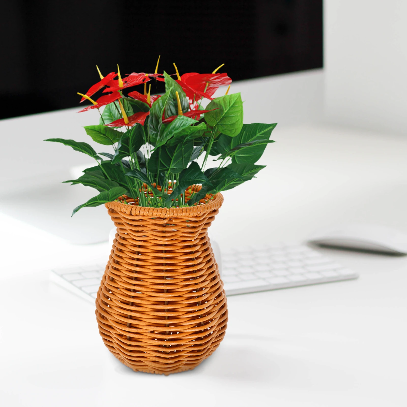 Ornaments Decorative Vase Man Home Container Plastic Jute Wrapped Flower Vases for Bouquet
Ornaments Decorative Vase Man Home Container Plastic Jute Wrapped Flower Vases for Bouquet