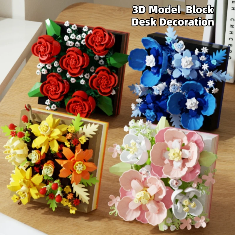 Micro Building Blocks Flower Display Rack Birthday Gifts Rose Succulent Mini 3D Model Brick Assembly Toy for Adult Desktop Decor
Micro Building Blocks Flower Display Rack Birthday Gifts Rose Succulent Mini 3D Model Brick Assembly Toy for Adult Desktop Decor