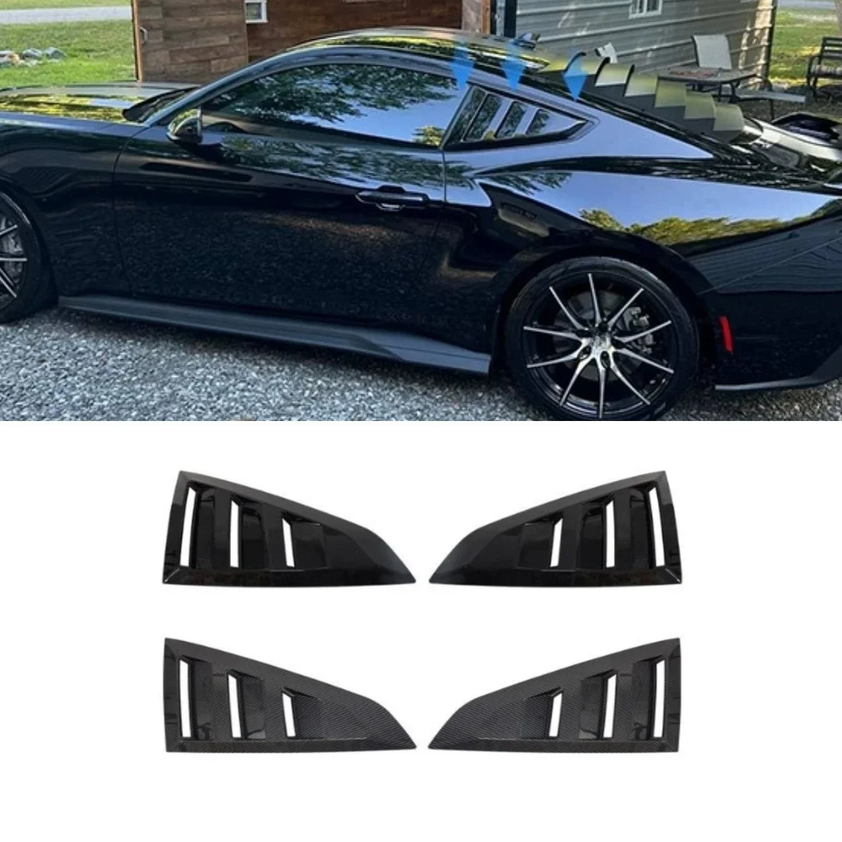 Car Side Rear Window Louver Shutter Cover Window-Shades For Ford Mustang 2024 Body Kit Car Accessories
Car Side Rear Window Louver Shutter Cover Window-Shades For Ford Mustang 2024 Body Kit Car Accessories