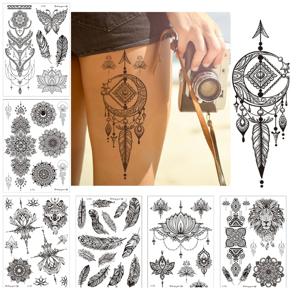Waterproof Henna Tattoo Stickers Temporary Sexy Girls Women Fake Tattoo Festival Accessories Body Art Sticker for Party Festival
Waterproof Henna Tattoo Stickers Temporary Sexy Girls Women Fake Tattoo Festival Accessories Body Art Sticker for Party Festival
