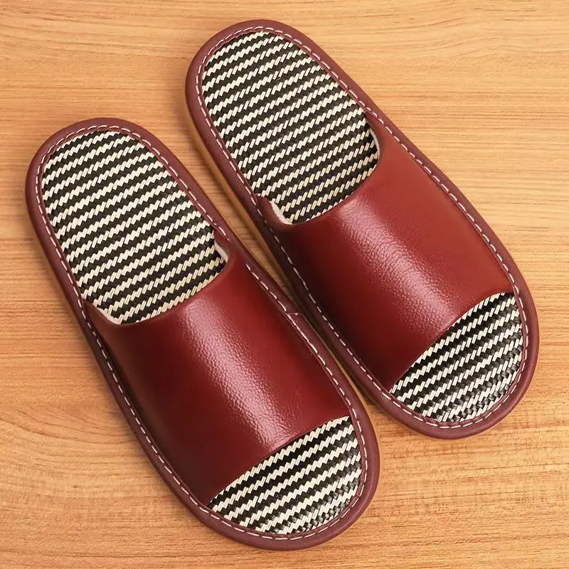 Women Real Leather One Word Slippers Soft Sole Non Slip Anti Odor Summer New Breathable High Quality Home Slippers Floor Slipper
Women Real Leather One Word Slippers Soft Sole Non Slip Anti Odor Summer New Breathable High Quality Home Slippers Floor Slipper