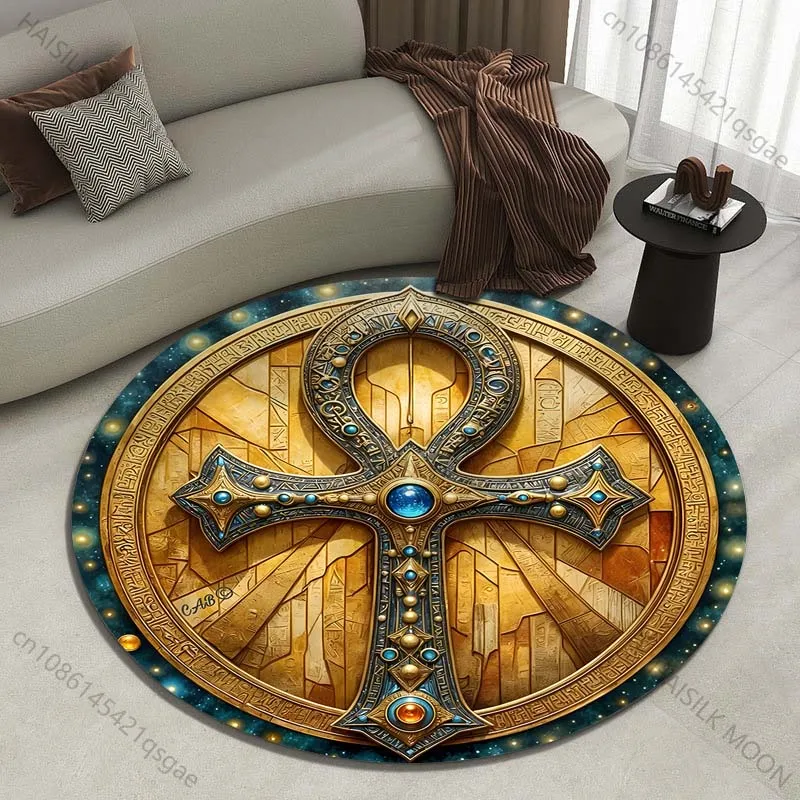 Multiple sizes Egyptian symbol ornate artwork Print Round Carpet Living Room Bedroom Table Chair Sofa Decorative Carpet
Multiple sizes Egyptian symbol ornate artwork Print Round Carpet Living Room Bedroom Table Chair Sofa Decorative Carpet