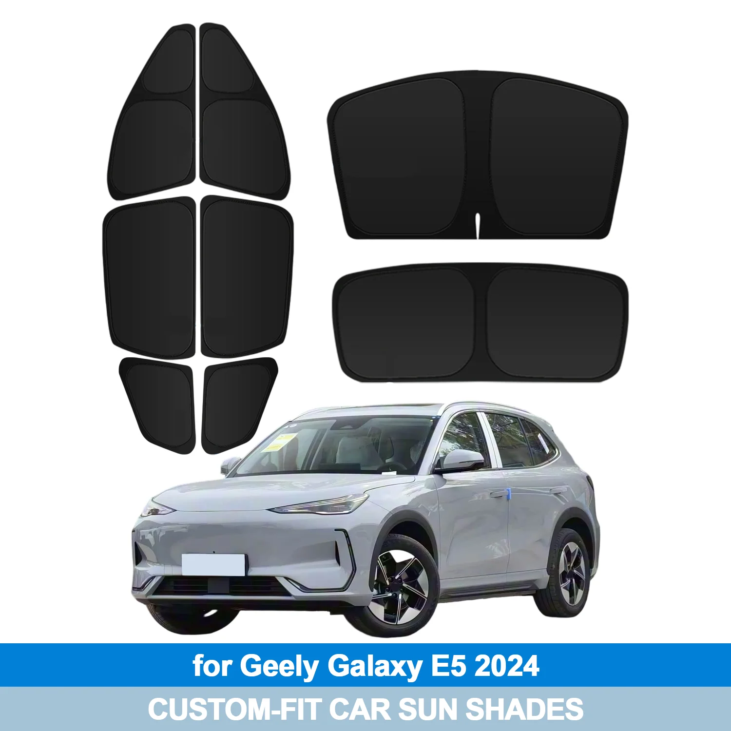 For Geely Galaxy E5 E8 2024 Windshield Sun Shade Side Window Shades Cover Sun Visor Shield Privacy Protection Car Accessories
For Geely Galaxy E5 E8 2024 Windshield Sun Shade Side Window Shades Cover Sun Visor Shield Privacy Protection Car Accessories