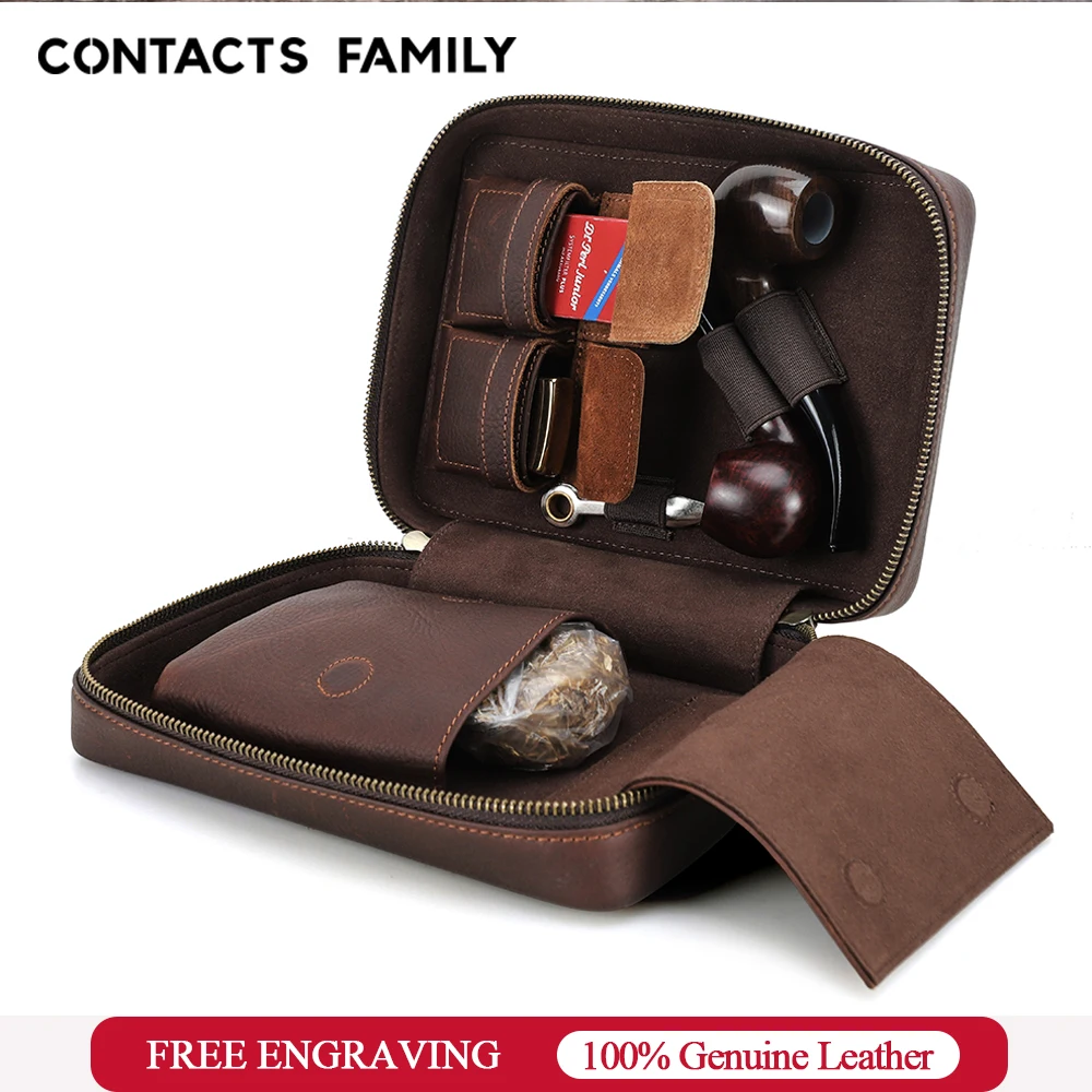Genuine Leather Clutch Bag for 2 Pipes Portable Travel Smoke Tobacco Smoking Pipe Case Box Smoking Tools Accessories Pouch
Genuine Leather Clutch Bag for 2 Pipes Portable Travel Smoke Tobacco Smoking Pipe Case Box Smoking Tools Accessories Pouch