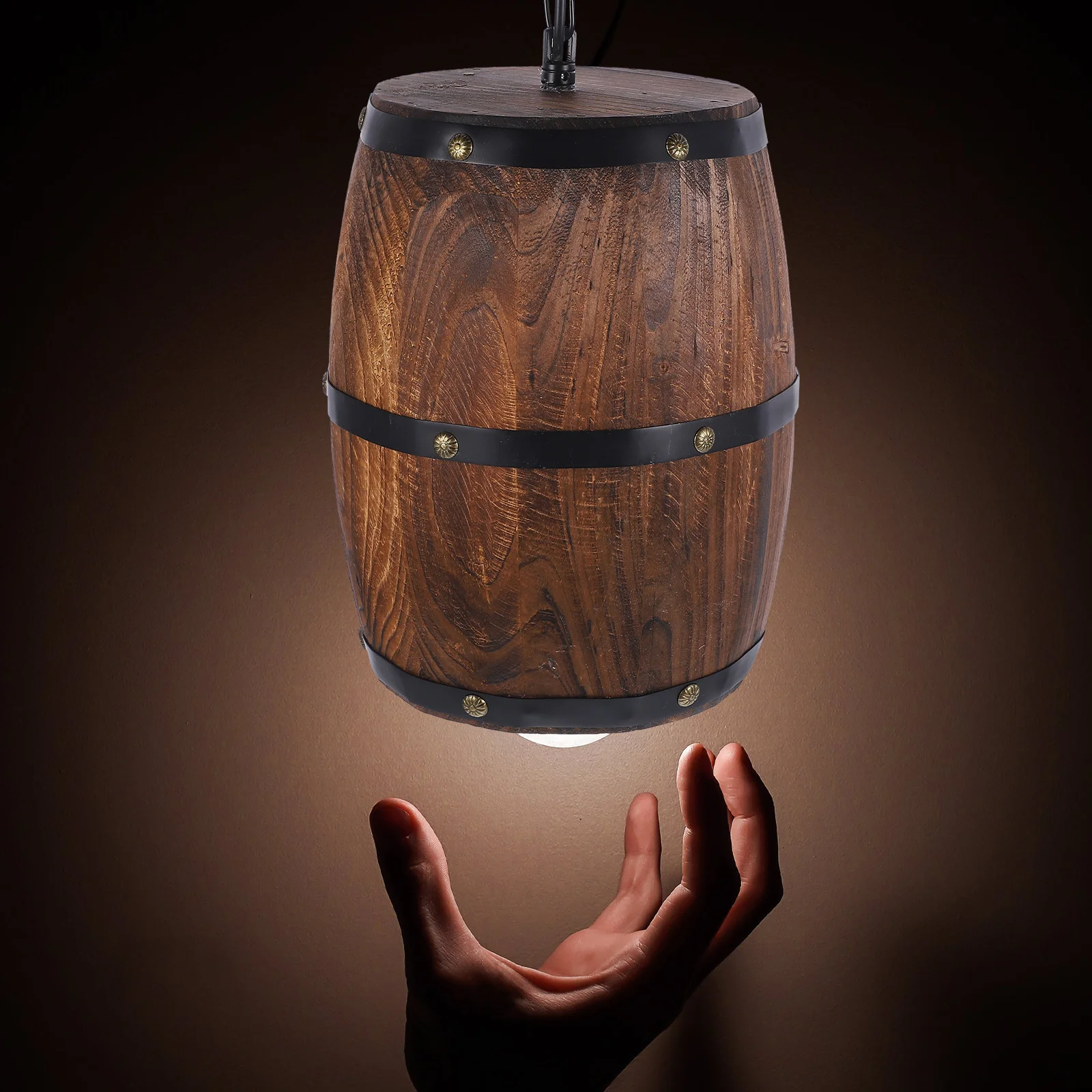 Vintage Industrial Pendant Light Rustic Wooden Barrel Design For Wine Cellar Cafe Bar Restaurant Ceiling Hanging Lamp
Vintage Industrial Pendant Light Rustic Wooden Barrel Design For Wine Cellar Cafe Bar Restaurant Ceiling Hanging Lamp