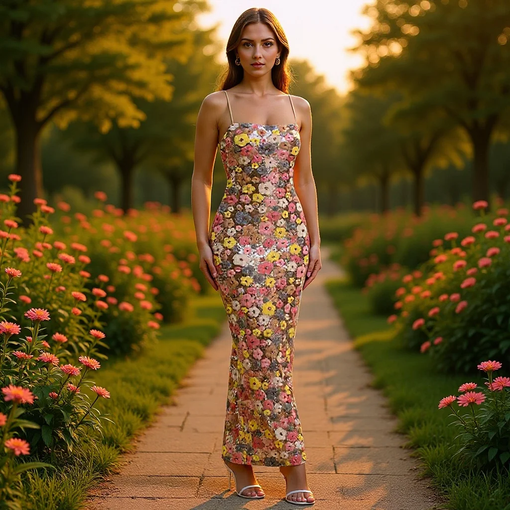 Elegant Lady Sleeveless Long Sling Dress Summer New Sequins Floral Printed Party Dress Sexy Spaghetti Strap Slim Wrap Hips Dress
Elegant Lady Sleeveless Long Sling Dress Summer New Sequins Floral Printed Party Dress Sexy Spaghetti Strap Slim Wrap Hips Dress