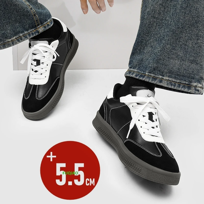 5.5CM Hidden Height Insoles Men's Shoes Comfortable Anti-Slip Casual Leather Sneakers for Elevating Style and Increased Height
5.5CM Hidden Height Insoles Men's Shoes Comfortable Anti-Slip Casual Leather Sneakers for Elevating Style and Increased Height