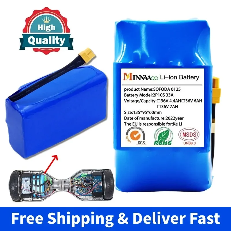 36V 12Ah Battery Hoverboard Rechargeable Li-ion Battery Pack Li-ion Cell for Electric Self Balance Scooter Hoverboard Unicycle
36V 12Ah Battery Hoverboard Rechargeable Li-ion Battery Pack Li-ion Cell for Electric Self Balance Scooter Hoverboard Unicycle