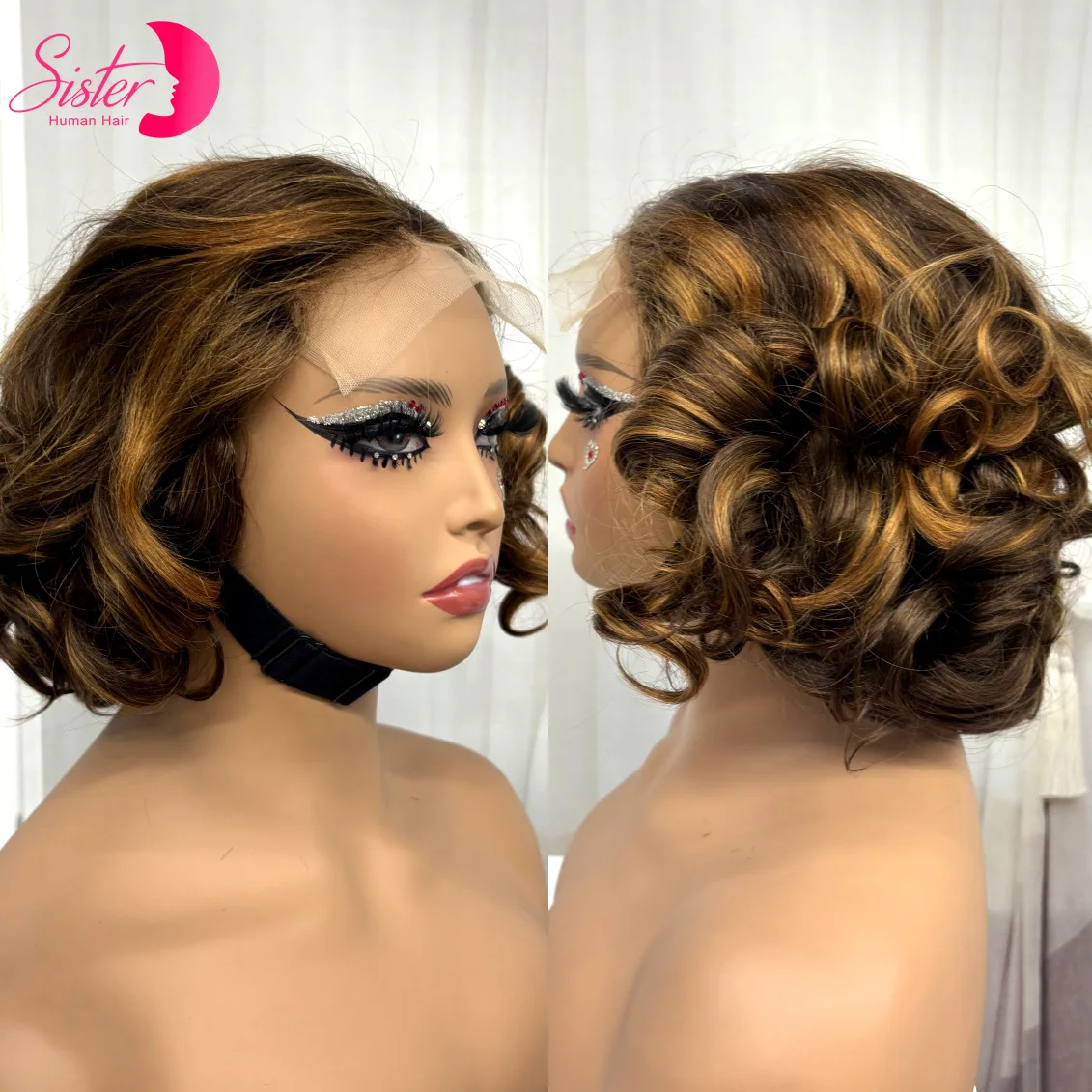 4/30 Highlight Loose Fumi Human Hair Wigs 250% Density 5x5 Transparent Lace Closure Bouncy Curly Wigs for Women PrePlucked Remy
4/30 Highlight Loose Fumi Human Hair Wigs 250% Density 5x5 Transparent Lace Closure Bouncy Curly Wigs for Women PrePlucked Remy